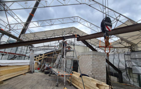 Stahlträger - Dachkonstruktion